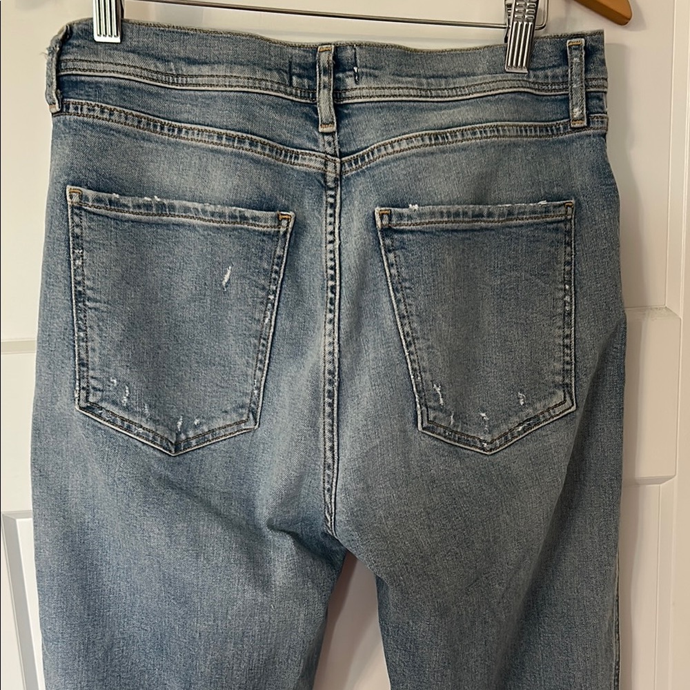 Agolde Women's Straight Leg Jeans - Light Blue - Picture 6 of 9